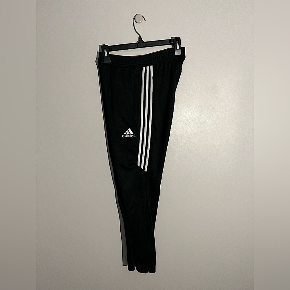 Black & white Adidas pants